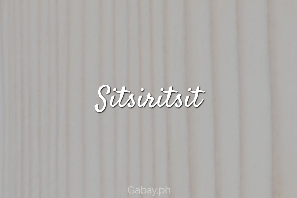 Sitsiritsit